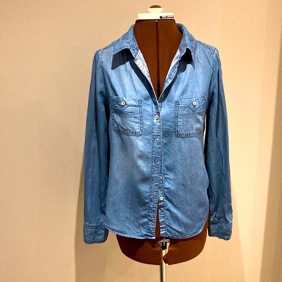 100% Tencel chambray shirt - Picture 1 of 6